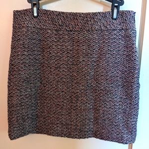 Blue and pink pencil skirt